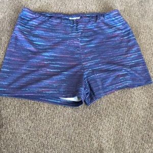 Multicolored Compression/Spandex Shorts - Large